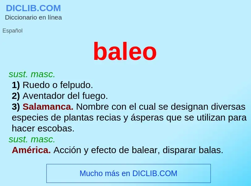 Wat is baleo - definition