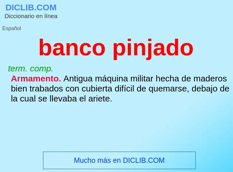 What is banco pinjado - definition