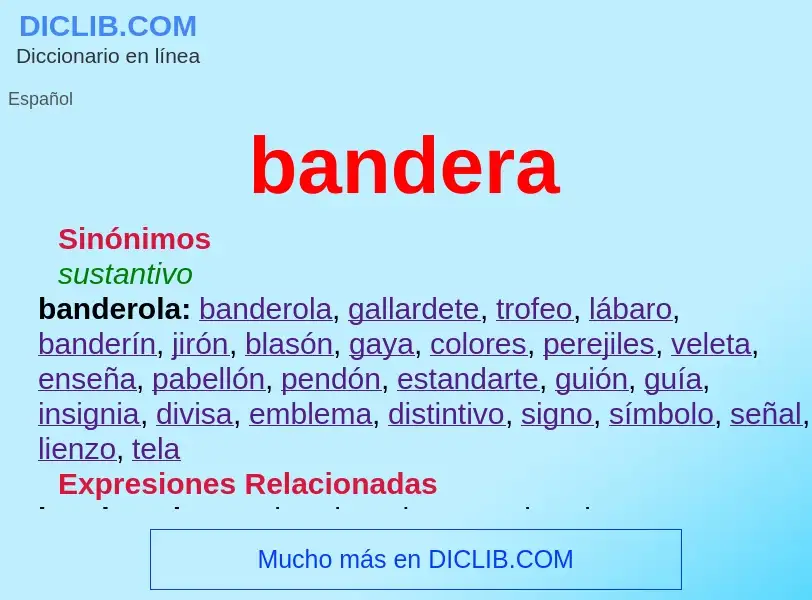 What is bandera - meaning and definition