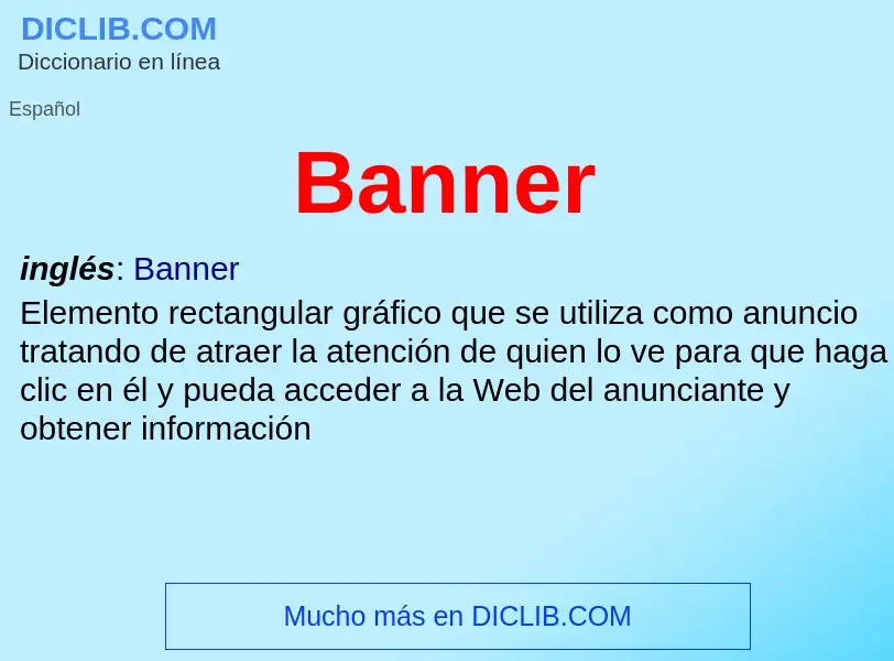 Wat is Banner - definition