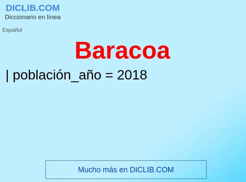 Что такое Baracoa - определение