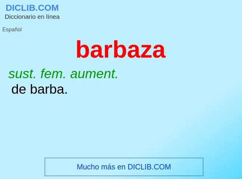 What is barbaza - definition