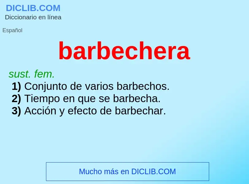 Что такое barbechera - определение