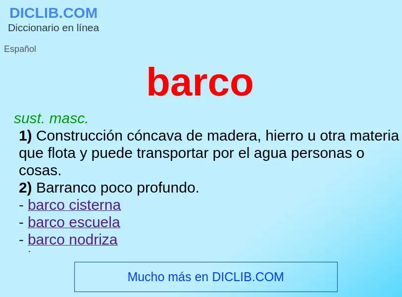 O que é barco - definição, significado, conceito