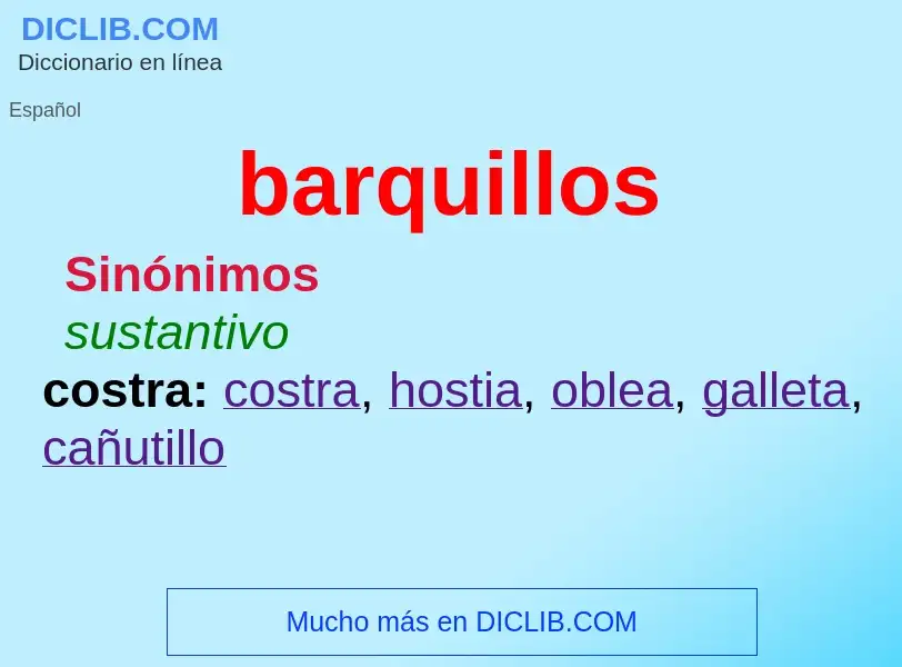 Was ist barquillos - Definition