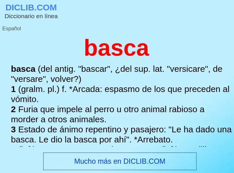 What is basca - meaning and definition