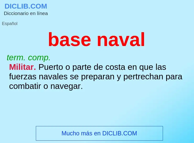 What is base naval - definition