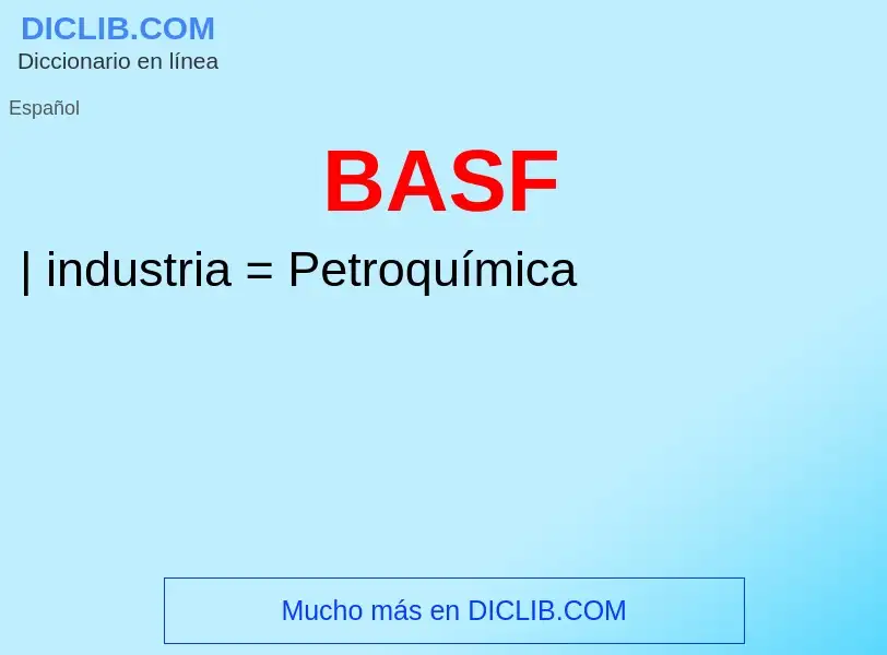 What is BASF - definition