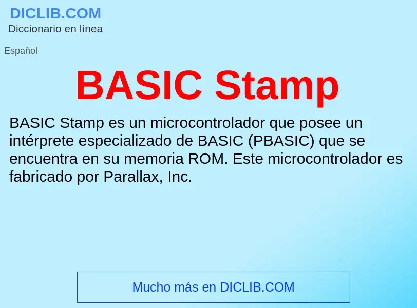 Τι είναι BASIC Stamp - ορισμός