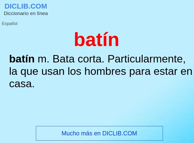 What is batín - meaning and definition