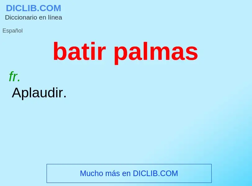 O que é batir palmas - definição, significado, conceito