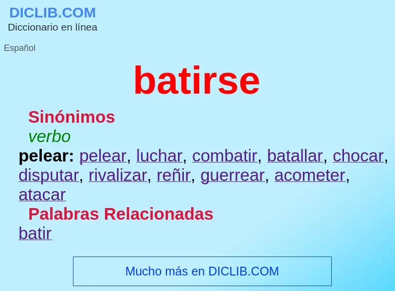 What is batirse - definition