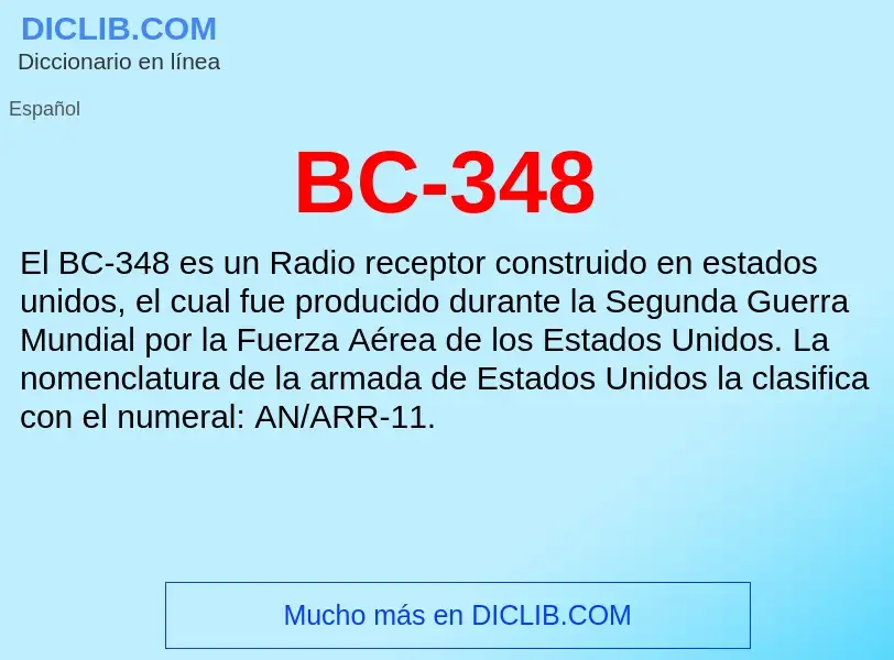 What is BC-348 - definition