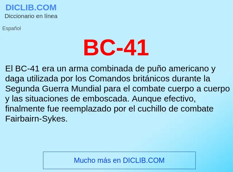 What is BC-41 - definition