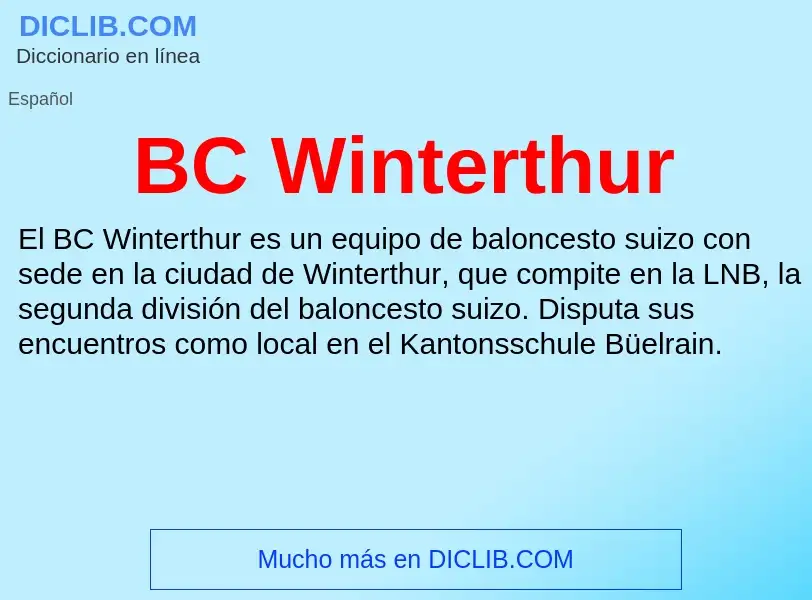 What is BC Winterthur - definition