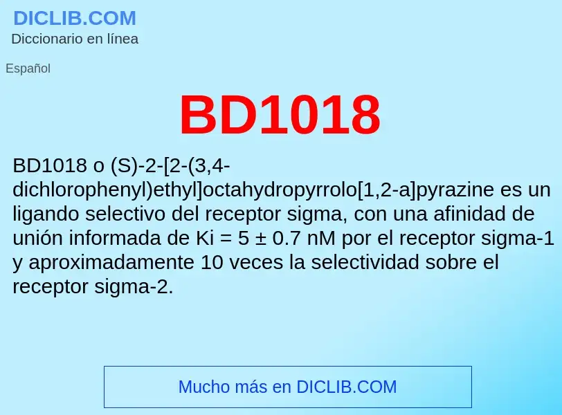 What is BD1018 - definition