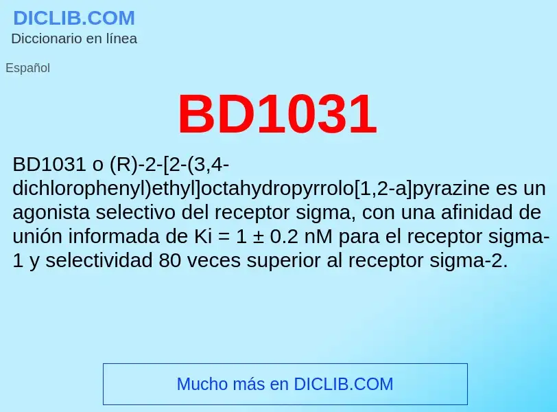 What is BD1031 - definition