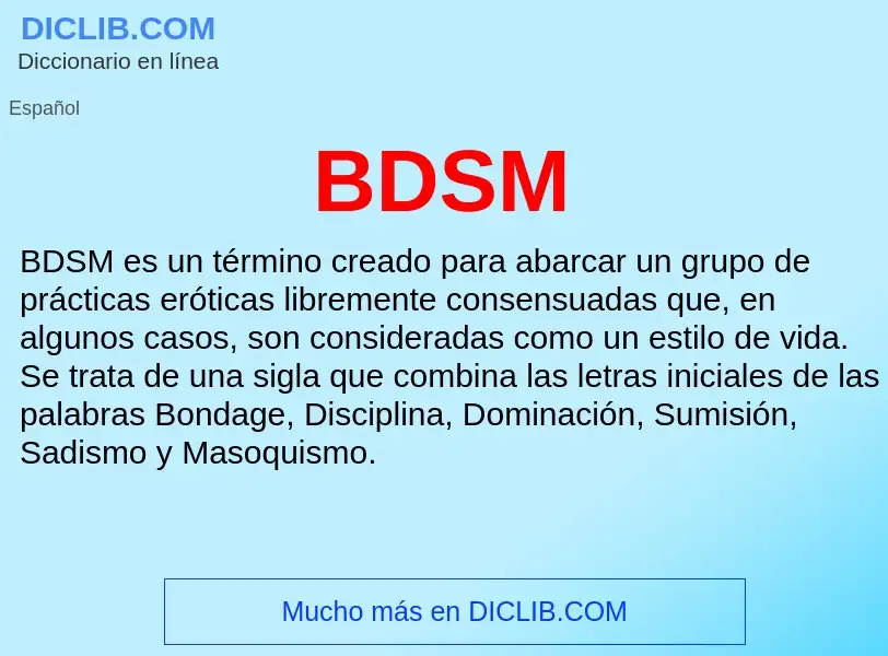 What is BDSM - definition