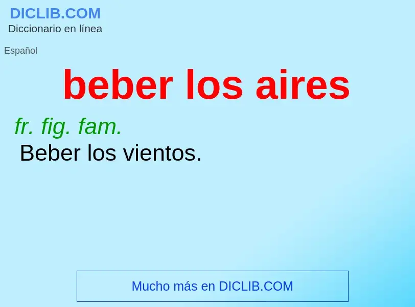 Wat is beber los aires - definition