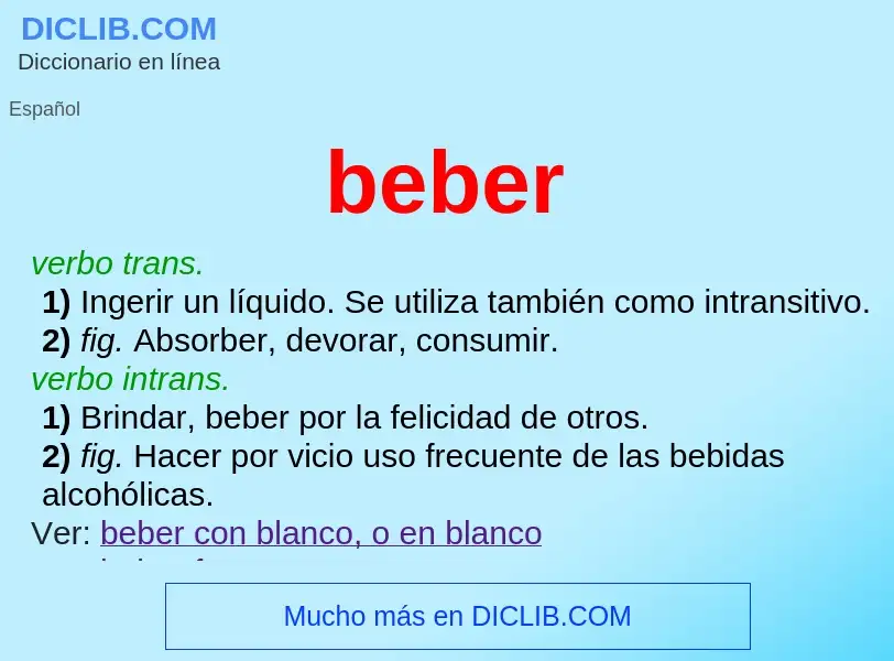 Wat is beber - definition