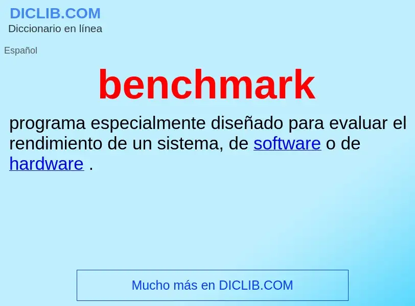 Τι είναι benchmark - ορισμός