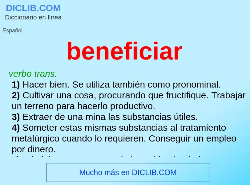 What is beneficiar - meaning and definition