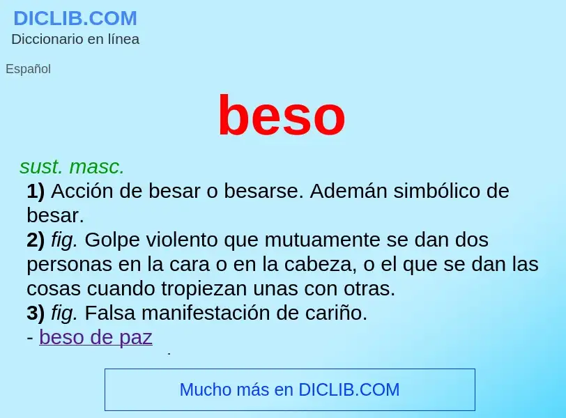 O que é beso - definição, significado, conceito