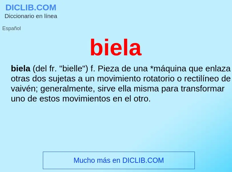 What is biela - definition