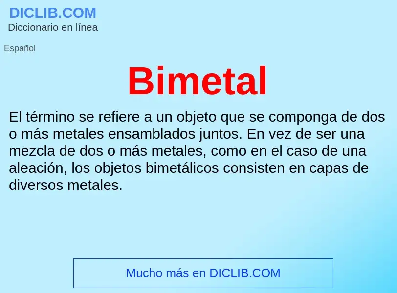 Что такое Bimetal - определение