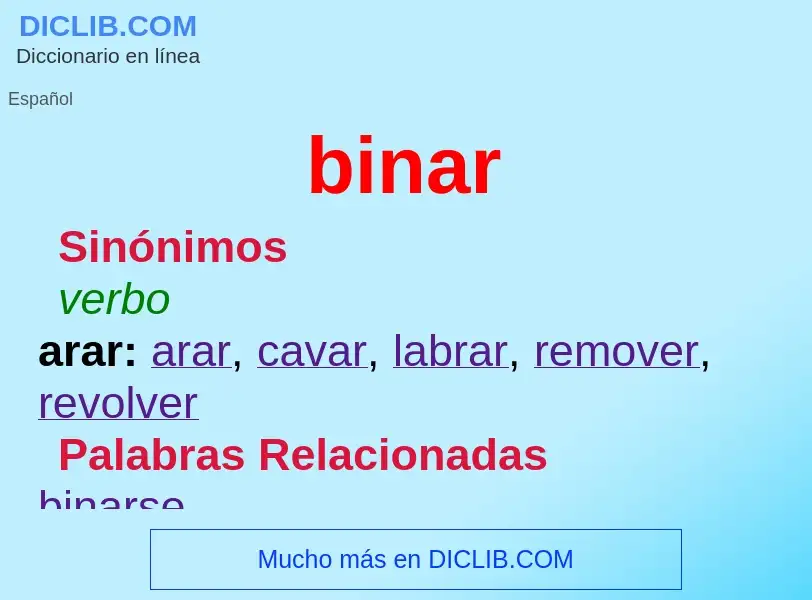 Wat is binar - definition