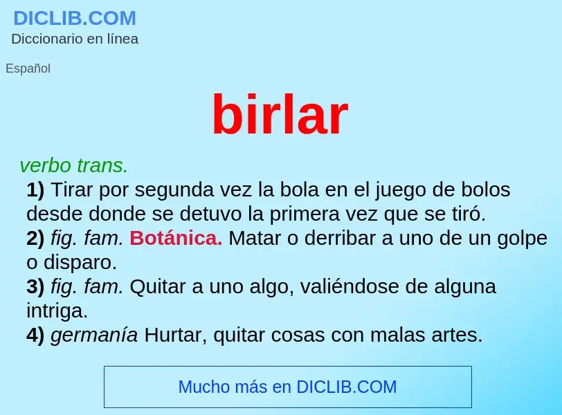 Wat is birlar - definition