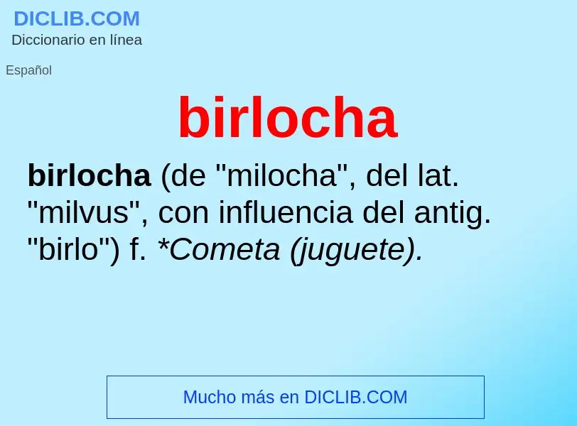 Wat is birlocha - definition