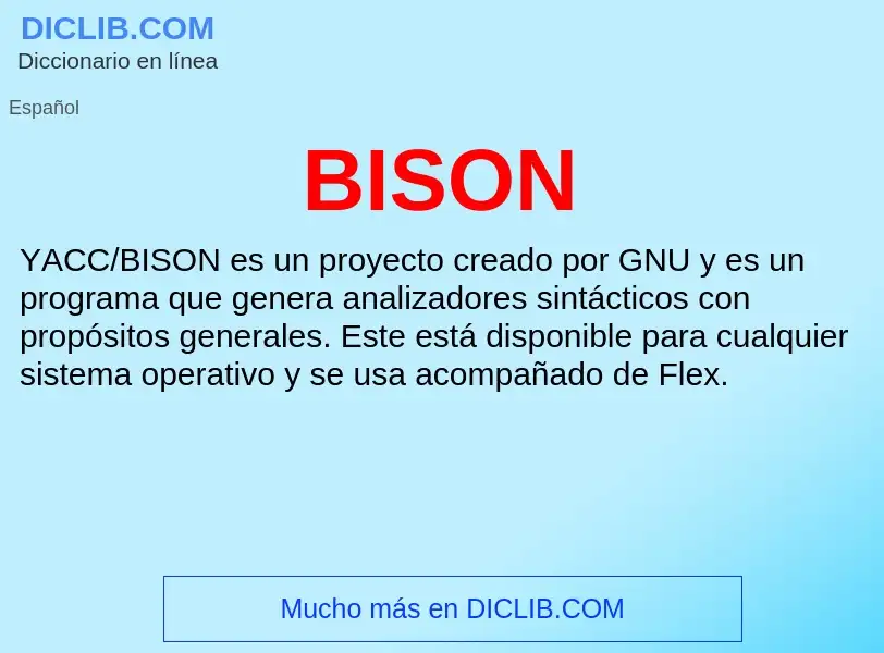 What is BISON - definition