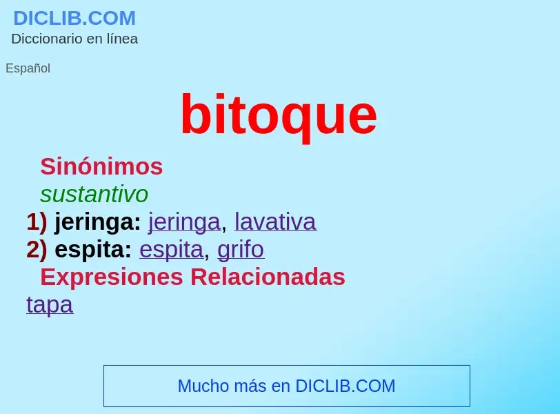 Wat is bitoque - definition