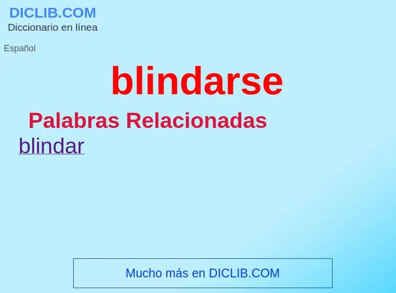 Wat is blindarse - definition