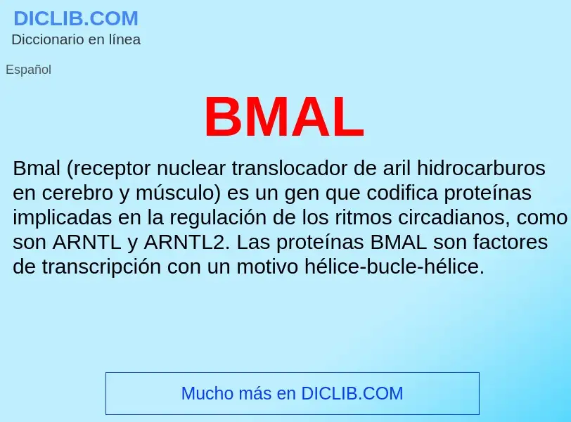 What is BMAL - definition