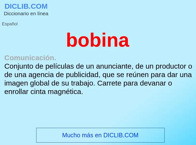 What is bobina - definition