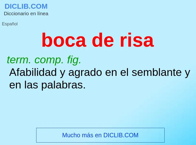 Wat is boca de risa - definition