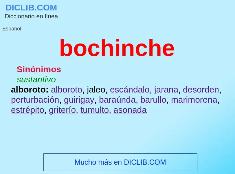 Τι είναι bochinche - ορισμός