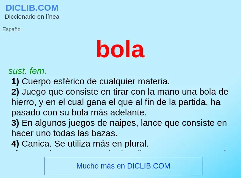 Wat is bola - definition