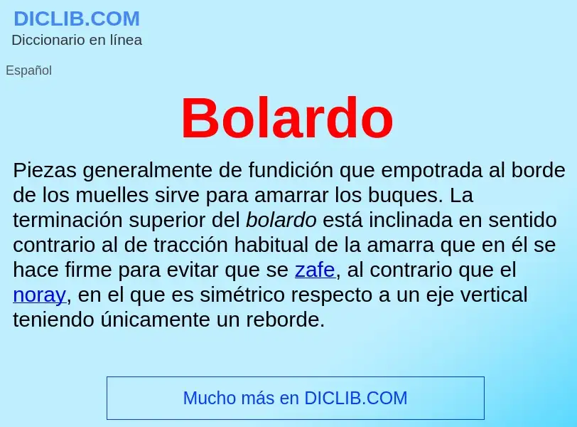 Wat is Bolardo - definition