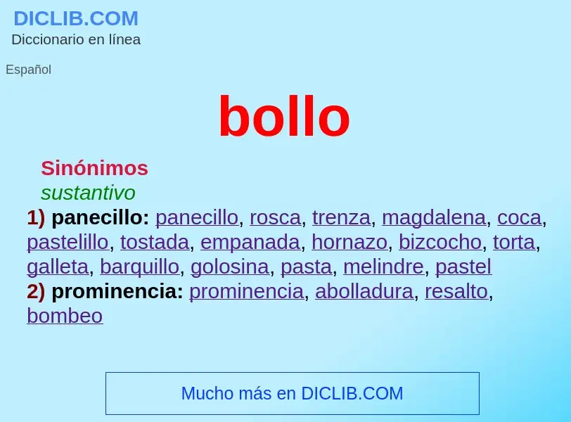 What is bollo - meaning and definition