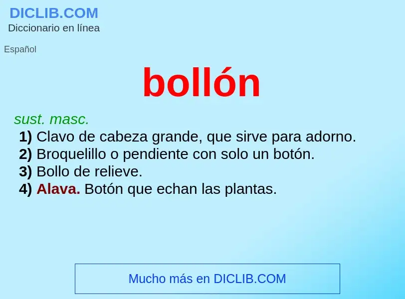 What is bollón - meaning and definition