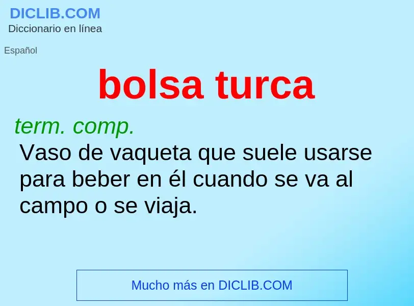 Wat is bolsa turca - definition