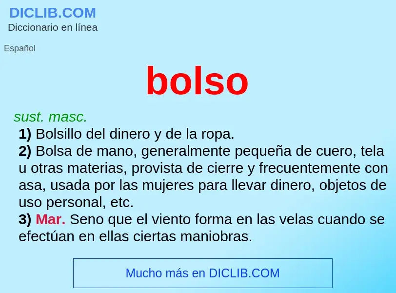 What is bolso - definition