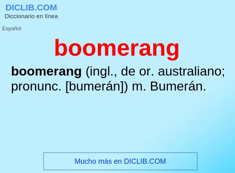 Что такое boomerang - определение