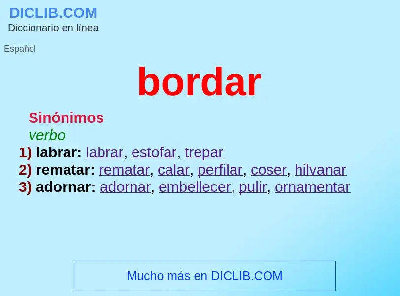 Wat is bordar - definition