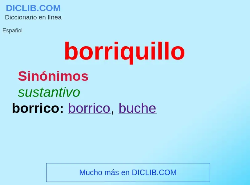 What is borriquillo - definition