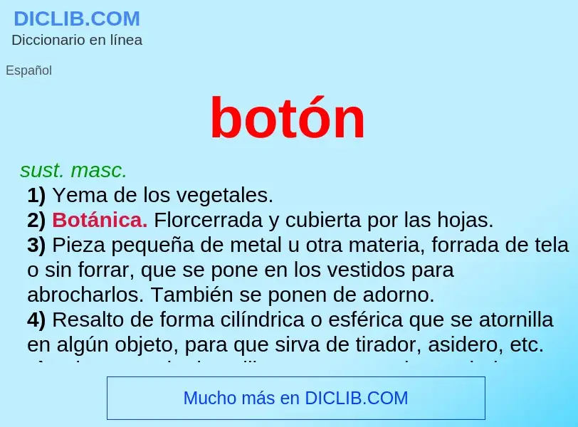 What is botón - definition