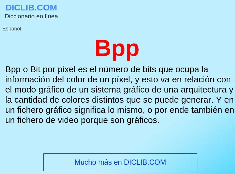 What is Bpp - meaning and definition